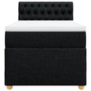 kontinentalseng med madras 90x190 cm stof sort