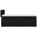 kontinentalseng med madras 90x190 cm stof sort