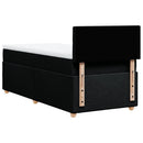 kontinentalseng med madras 90x190 cm stof sort