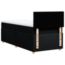 kontinentalseng med madras 100x200 cm stof sort