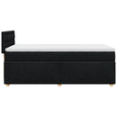 kontinentalseng med madras 100x200 cm stof sort