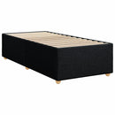 kontinentalseng med madras 100x200 cm stof sort