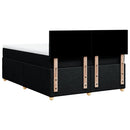 kontinentalseng med madras 140x190 cm stof sort