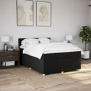 kontinentalseng med madras 140x190 cm stof sort