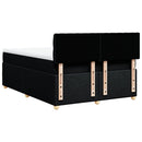 kontinentalseng med madras 140x200 cm stof sort