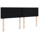 kontinentalseng med madras 160x200 cm stof sort