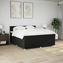 kontinentalseng med madras 180x200 cm stof sort