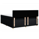 kontinentalseng med madras 180x200 cm stof sort