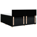 kontinentalseng med madras 200x200 cm stof sort