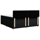 kontinentalseng med madras 200x200 cm stof sort