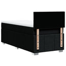 kontinentalseng med madras 80x200 cm stof sort