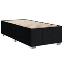 kontinentalseng med madras 80x200 cm stof sort