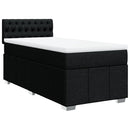 kontinentalseng med madras 80x200 cm stof sort
