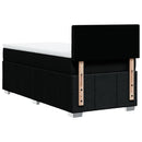 kontinentalseng med madras 90x190 cm stof sort