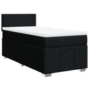kontinentalseng med madras 100x200 cm stof sort
