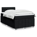 kontinentalseng med madras 120x190 cm stof sort