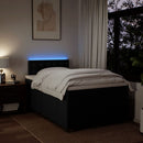 kontinentalseng med madras 120x190 cm stof sort