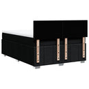 kontinentalseng med madras 140x190 cm stof sort
