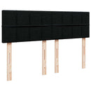 kontinentalseng med madras 140x190 cm stof sort