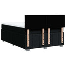 kontinentalseng med madras 140x190 cm stof sort