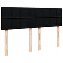 kontinentalseng med madras 160x200 cm stof sort