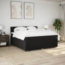 kontinentalseng med madras 180x200 cm stof sort