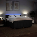 kontinentalseng med madras 180x200 cm stof sort