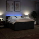 kontinentalseng med madras 200x200 cm stof sort