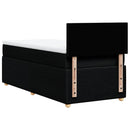 kontinentalseng med madras 80x200 cm stof sort