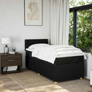 kontinentalseng med madras 90x190 cm stof sort