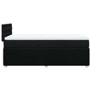 kontinentalseng med madras 90x190 cm stof sort