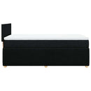 kontinentalseng med madras 90x200 cm stof sort