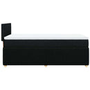 kontinentalseng med madras 90x200 cm stof sort