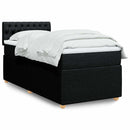 kontinentalseng med madras 90x200 cm stof sort