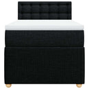 kontinentalseng med madras 90x200 cm stof sort