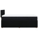 kontinentalseng med madras 100x200 cm stof sort