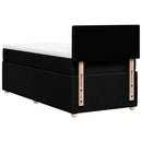 kontinentalseng med madras 100x200 cm stof sort