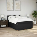 kontinentalseng med madras 140x190 cm stof sort