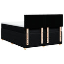 kontinentalseng med madras 140x190 cm stof sort