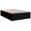 kontinentalseng med madras 140x190 cm stof sort