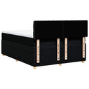kontinentalseng med madras 140x190 cm stof sort