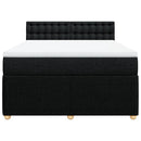 kontinentalseng med madras 140x200 cm stof sort