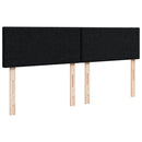 kontinentalseng med madras 160x200 cm stof sort
