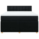 kontinentalseng med madras 160x200 cm stof sort
