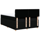 kontinentalseng med madras 160x200 cm stof sort