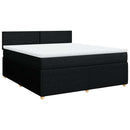kontinentalseng med madras 180x200 cm stof sort