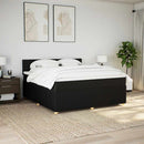 kontinentalseng med madras 180x200 cm stof sort
