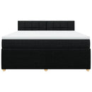 kontinentalseng med madras 180x200 cm stof sort