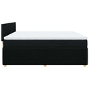 kontinentalseng med madras 180x200 cm stof sort