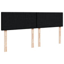 kontinentalseng med madras 200x200 cm stof sort